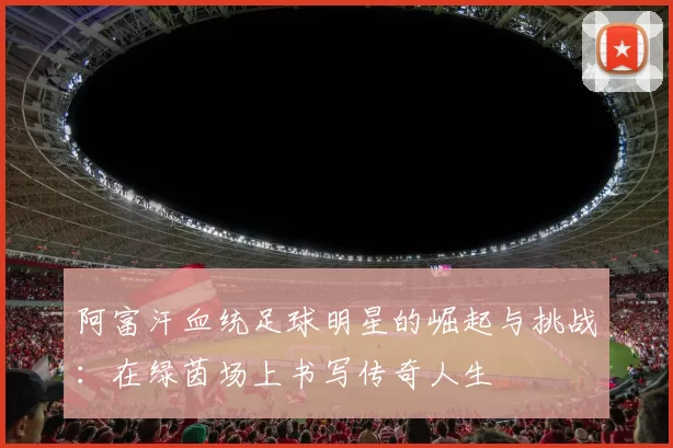 阿富汗血统足球明星的崛起与挑战：在绿茵场上书写传奇人生